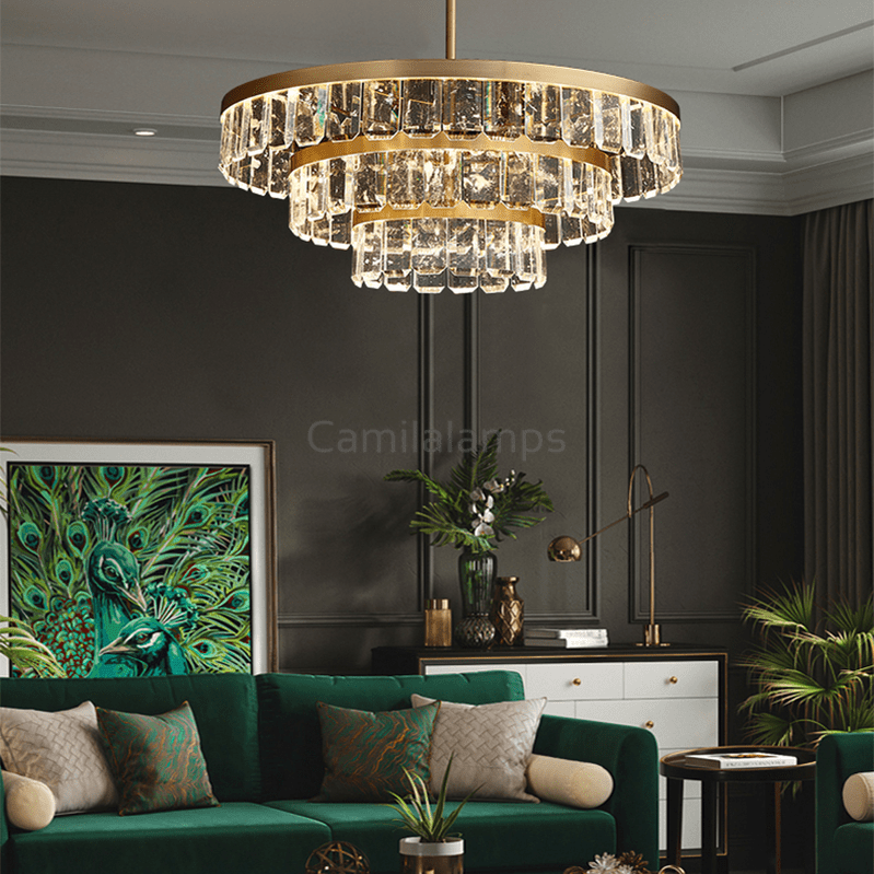 Rebecca Postmodern Multi Tier Crystal Chandelier - Camilalamps - ILM0360