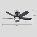 Recessed Remote Control Ceiling Fan Light 41