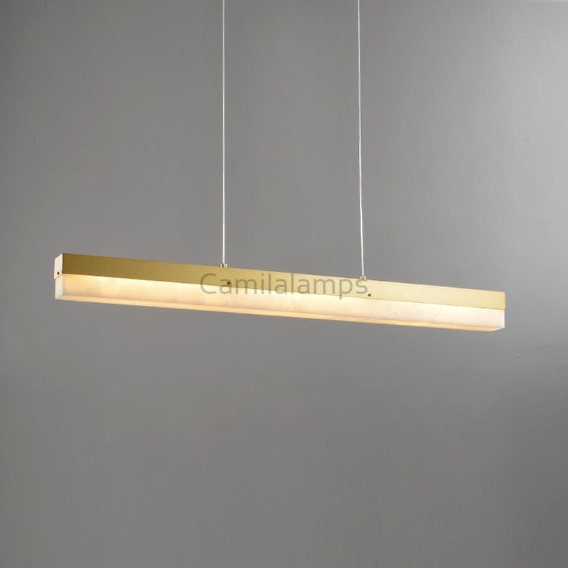 Rectus Alabaster Chandelier Light - Camilalamps - Rectu - 896 - Black - Warm - 1
