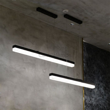 Rectus Alabaster Linear Chandelier - Camilalamps - Rectu - 1353 - 39"L - Brass - 1