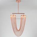 Red Chain Tassel Pendant Light 20″ - Camilalamps - CAM - RED - 01