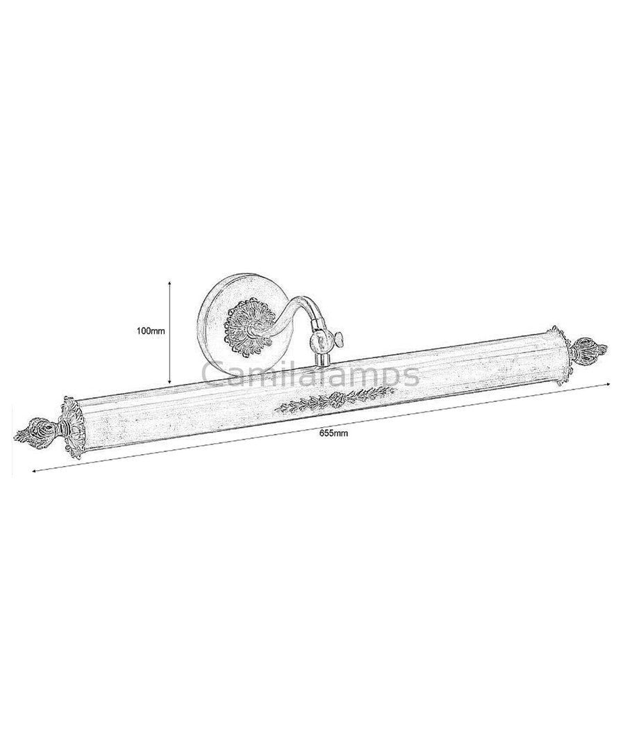 Regent Picture Light PL101AFG - (Multiply Finishes) - Christopher Hyde - Camilalamps - CA - Regen - 1324 - 001