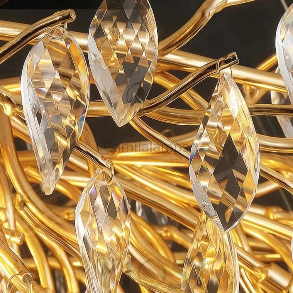 Renata Polyhedral Crystal Branch Chandelier - Camilalamps - ILC0495