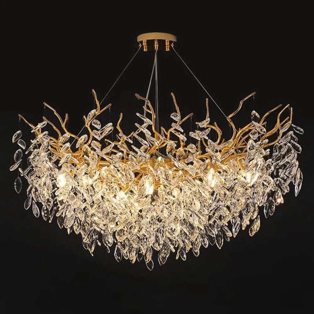 Renata Polyhedral Crystal Branch Chandelier - Camilalamps - ILM0495