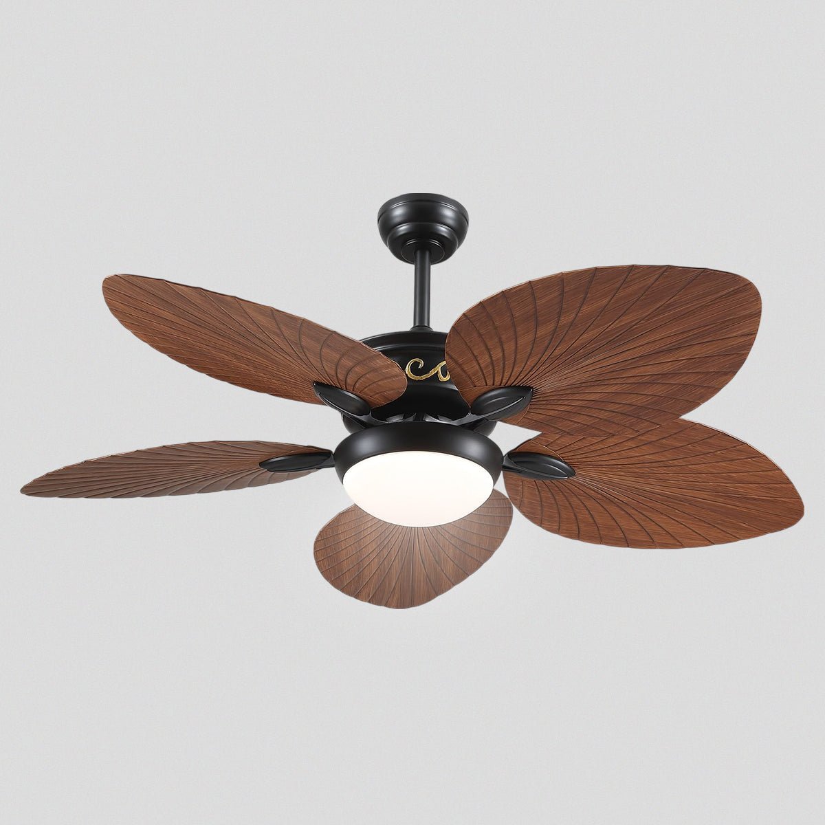 Retro Banana Leaf Shaped Blade Ceiling Fan Lamp 52" - Camilalamps - CA - 8230 - 52CZ - XDD