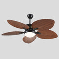 Retro Banana Leaf Shaped Blade Ceiling Fan Lamp 52