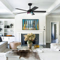 RGB Modern Black Ceiling Fan Light - Camilalamps - CA - 8228 - 46CB - RGB - DD