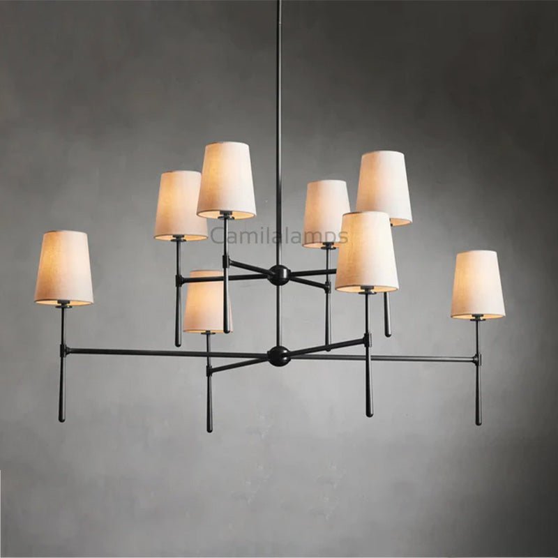 Rhodes 2 - Tier Round Chandelier - Camilalamps - Ca-110031H3