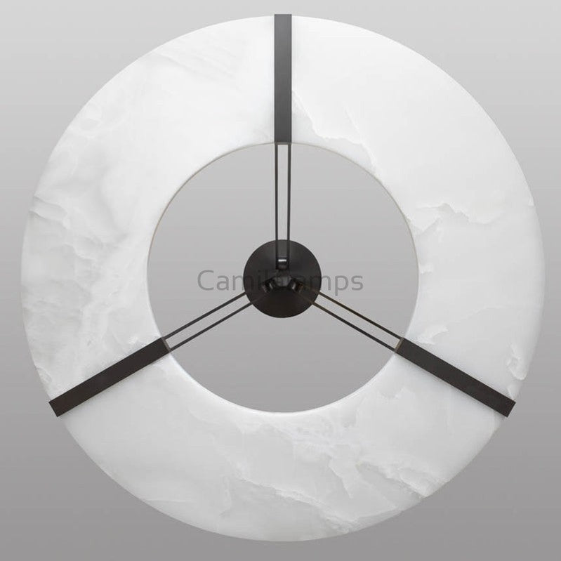 Round Alabaster Plate Chandelier - Camilalamps - CA - AL2024 - C2406