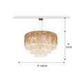 Round Multiple Tier Crystal Chandelier - Camilalamps - ILC0550