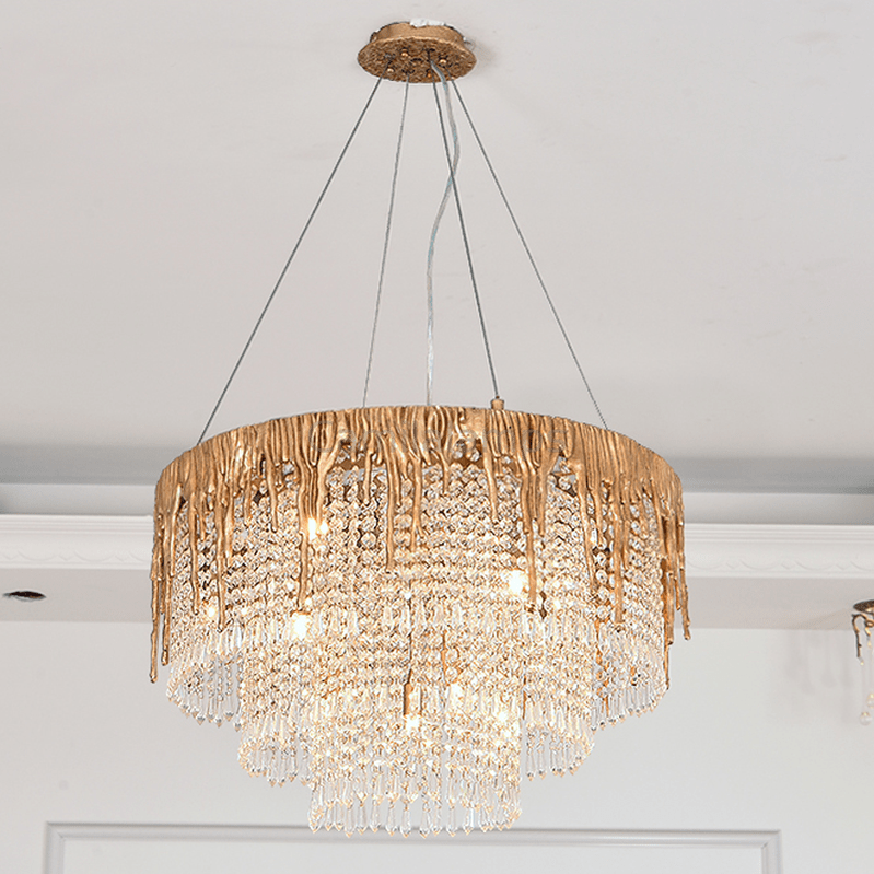 Round Multiple Tier Crystal Chandelier - Camilalamps - ILM0551