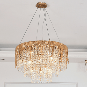 Round Multiple Tier Crystal Chandelier - Camilalamps - ILC0551