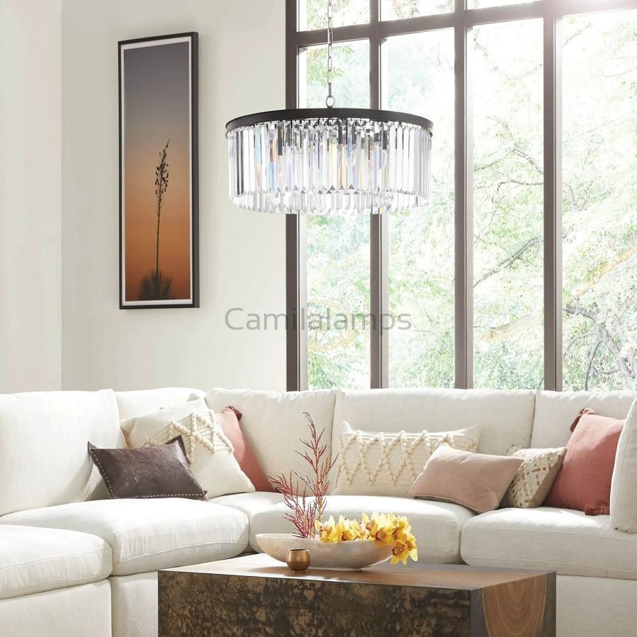 Ryan Round Chandelier - Camilalamps - Ca-1BTR-110