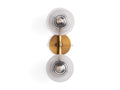 Sayre Linear Glass Globe Two Head Wall Sconce - Camilalamps - CAA - 10041A7