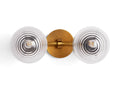 Sayre Linear Glass Globe Two Head Wall Sconce - Camilalamps - CAA - 10041A7