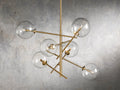 Sayre Round Clear Glass Globe Dispersing Chandelier - Camilalamps - syvb - 3