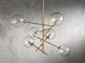 Sayre Round Clear Glass Globe Dispersing Chandelier - Camilalamps - syvb - 3