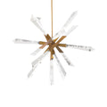Solitude LED Pendant Light in Aged Brass (Small).