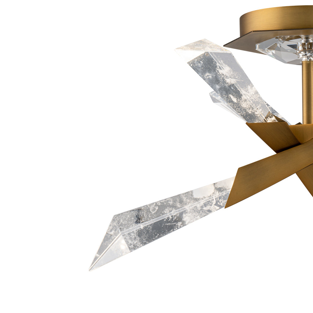 Solitude LED Semi Flush Mount Ceiling Light in Detail.