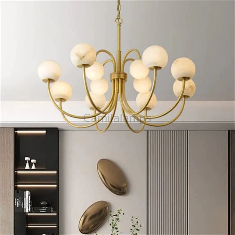 Sefet Alabaster Chandelier Light - Camilalamps - Sefet - 888 - Upwar - 1