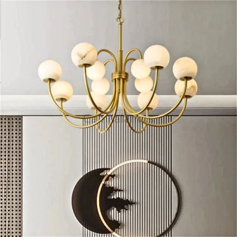 Sefet Alabaster Chandelier Light - Camilalamps - Sefet - 888 - Upwar - 1