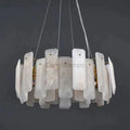 Selene Alabaster Round Chandelier - Camilalamps - CAM - SE - 02