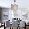 Sienna Aluminum Chain Modern Tassel Chandelier - Camilalamps - CaC-1SI-103