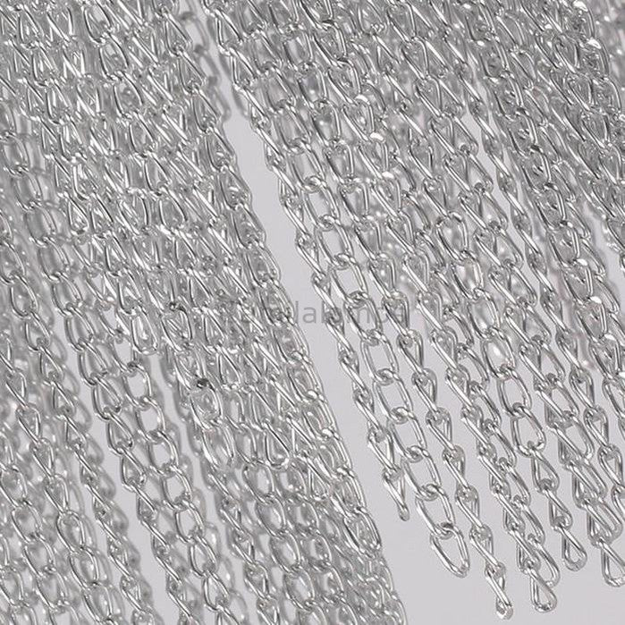 Sienna Aluminum Chain Modern Tassel Chandelier - Camilalamps - CaC-1SI-103