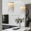 Sienna Aluminum Chain Modern Tassel Pendant Light - Camilalamps - CAM - SI - 02