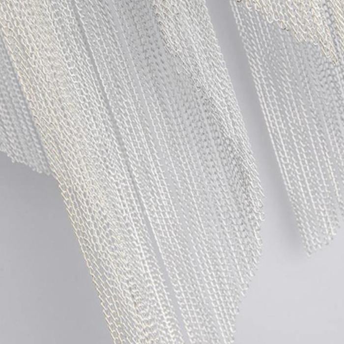 Sienna Aluminum Chain Modern Tassel Wall Sconce - Camilalamps - CAM - SI - 01