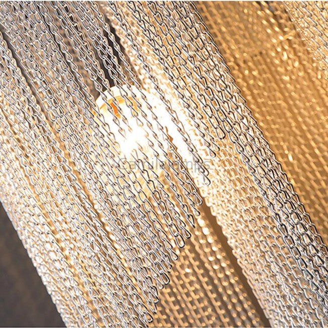 Sienna Aluminum Chain Modern Tassel Wall Sconce - Camilalamps - CAM - SI - 01