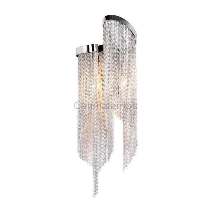 Sienna Aluminum Chain Modern Tassel Wall Sconce - Camilalamps - CAM - SI - 01