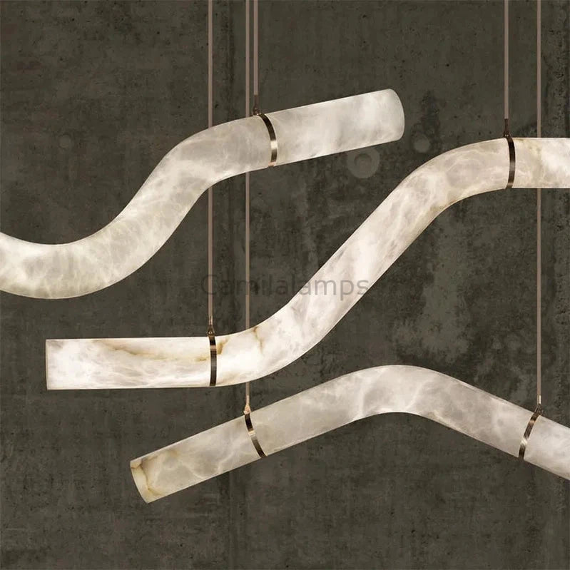 Simplicity Alabaster Chandelier - Camilalamps - Simpl - 2084 - Style - L39.4 - 6