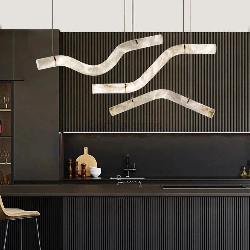 Simplicity Alabaster Chandelier - Camilalamps - Simpl - 2084 - Style - L39.4 - 6