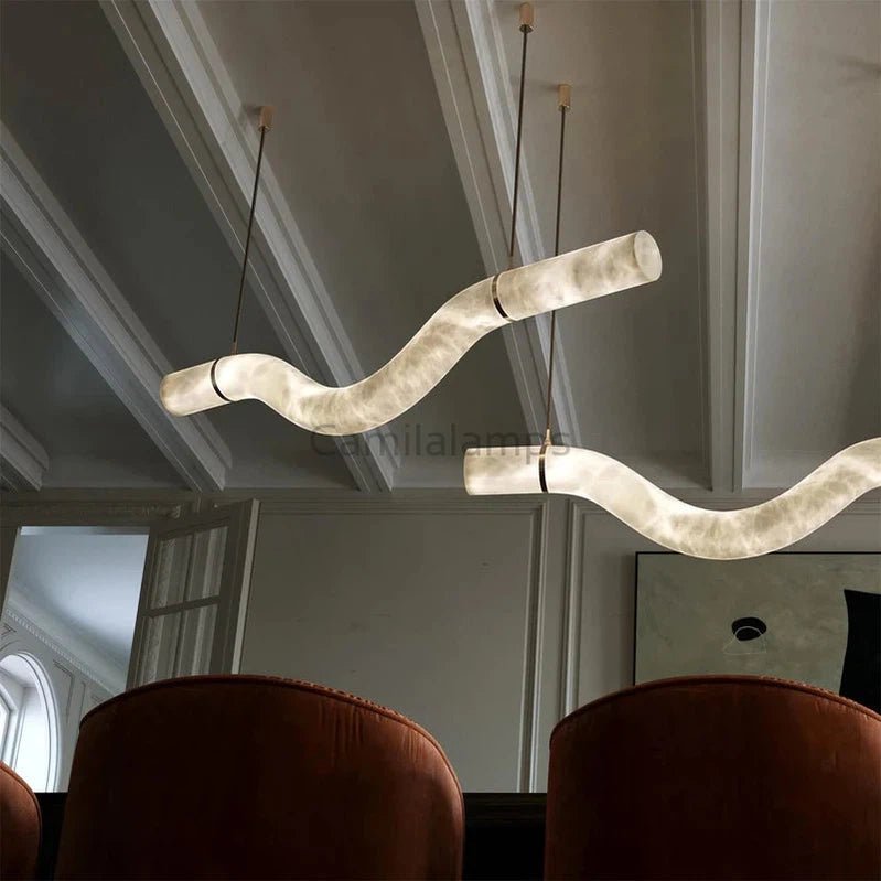 Simplicity Alabaster Chandelier - Camilalamps - Simpl - 2084 - Style - L39.4 - 6