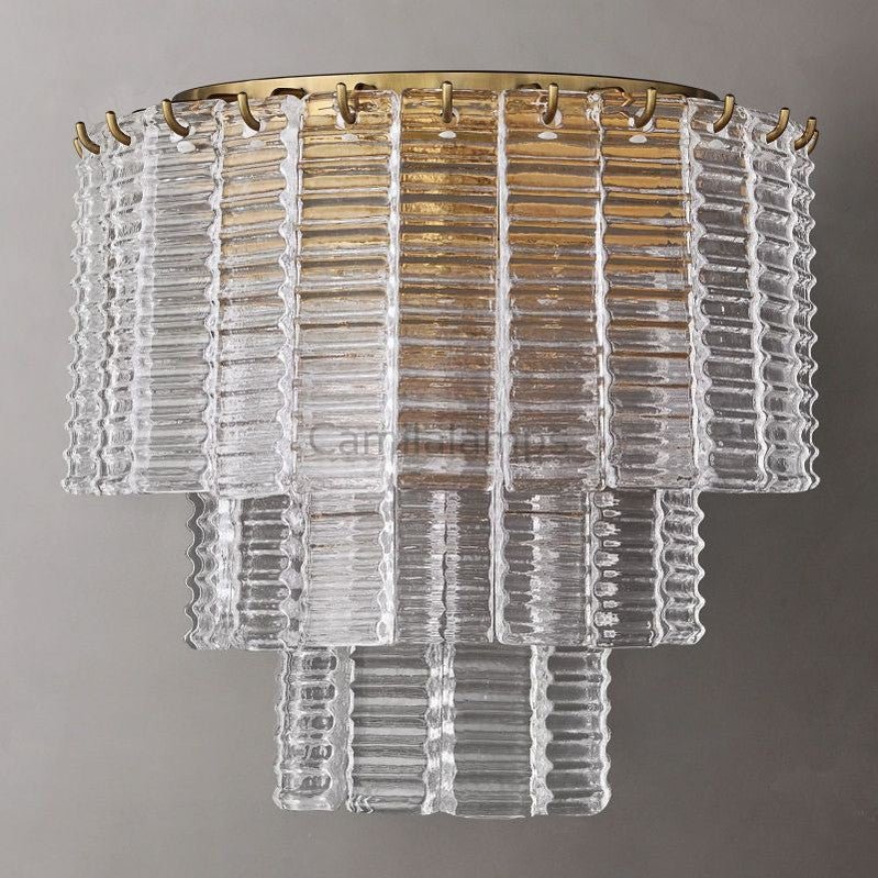 Sirene Clear Smoke Glass Wall Sconce - Camilalamps - CAA - 10042A6