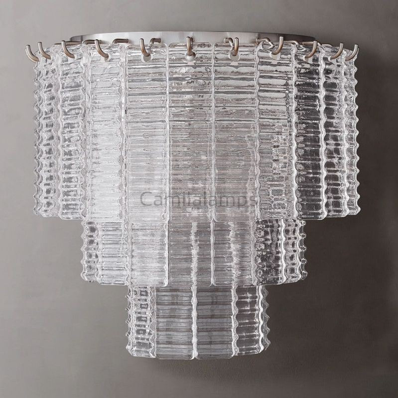 Sirene Clear Smoke Glass Wall Sconce - Camilalamps - CAA - 10042A6