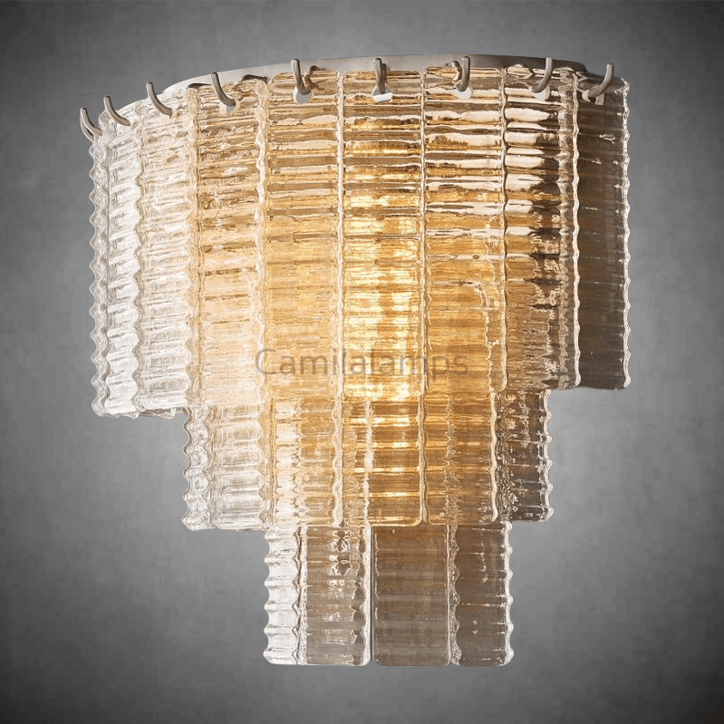 Sirene Smoke Glass Wall Sconce( customized size) - Camilalamps - CAA - 10042A8
