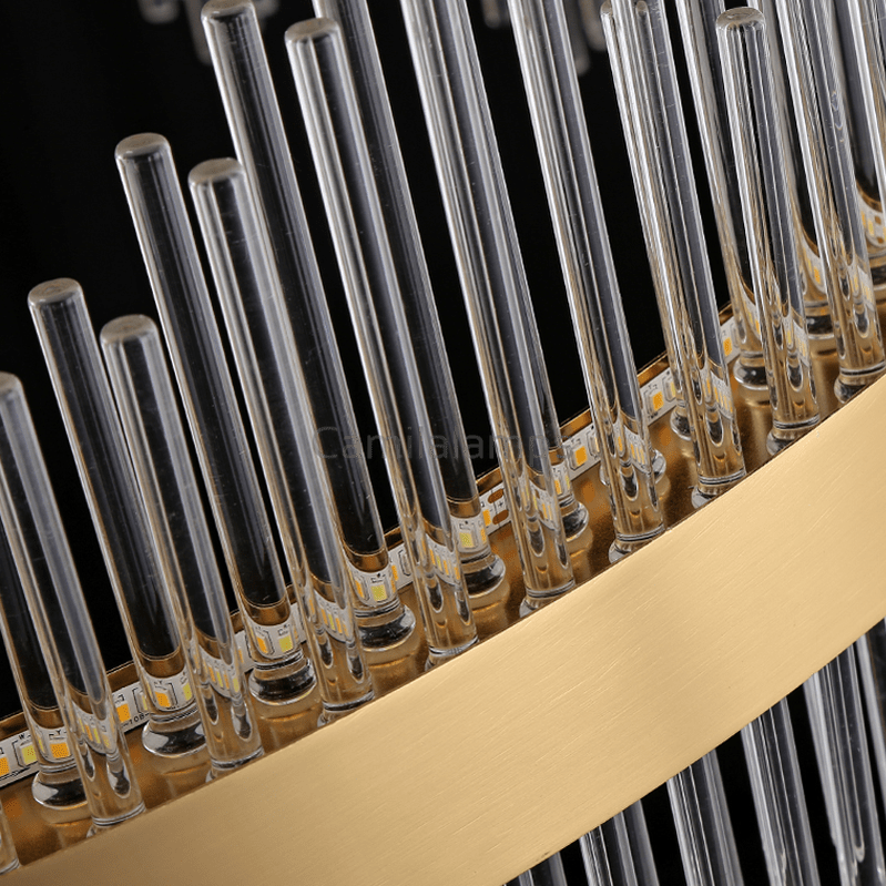 Skylar Oval Glass Chandelier For Dining Room - Camilalamps - ILM0606