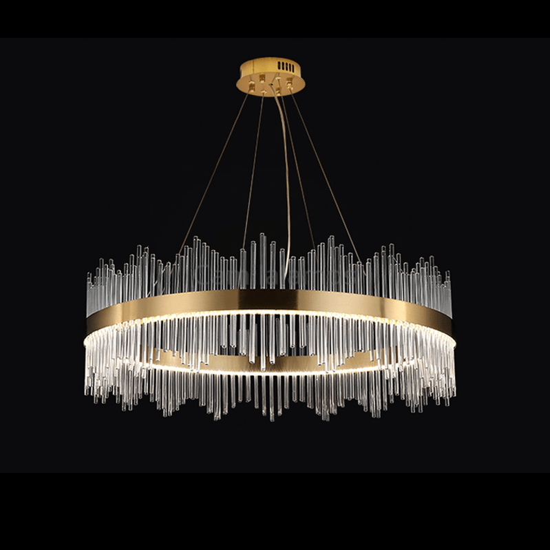 Skylar Round Glass Chandelier - Camilalamps - ILC0605
