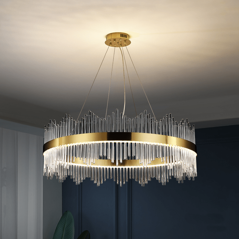 Skylar Round Glass Chandelier - Camilalamps - ILC0604