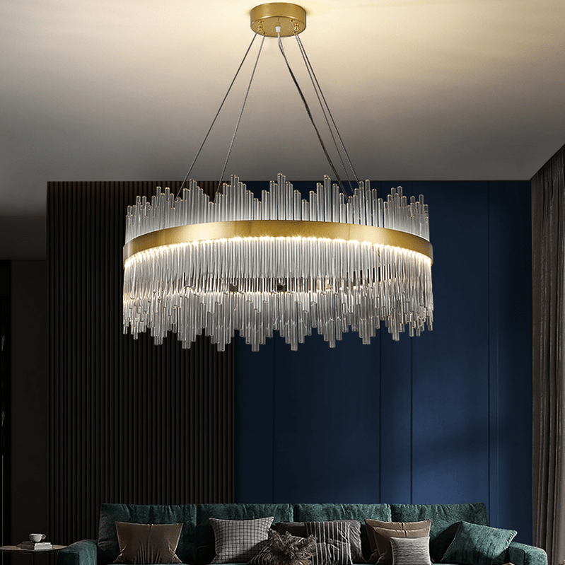 Skylar Round Glass Chandelier - Camilalamps - ILC0604