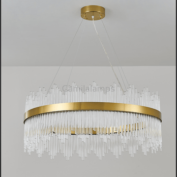 Skylar Round Glass Chandelier - Camilalamps - ILC0604