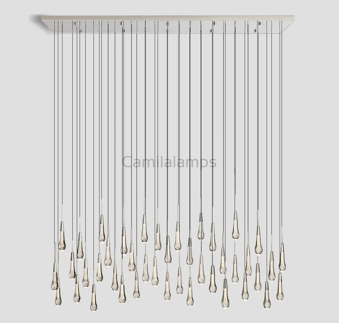 Solitaire Linear Chandelier 37"50"60"70"87"120" - Camilalamps - CA - 1ZA0025