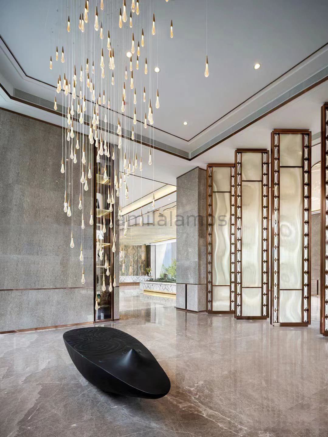 Solitaire Linear Chandelier 37"50"60"70"87"120" - Camilalamps - CA - 1ZA0025