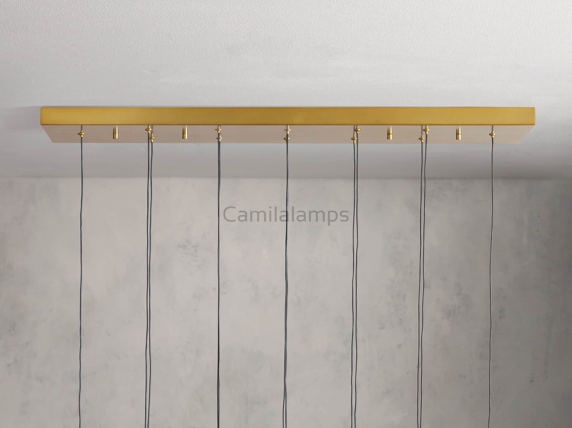 Solitaire Linear Chandelier 37"50"60"70"87"120" - Camilalamps - CA - 1ZA0025