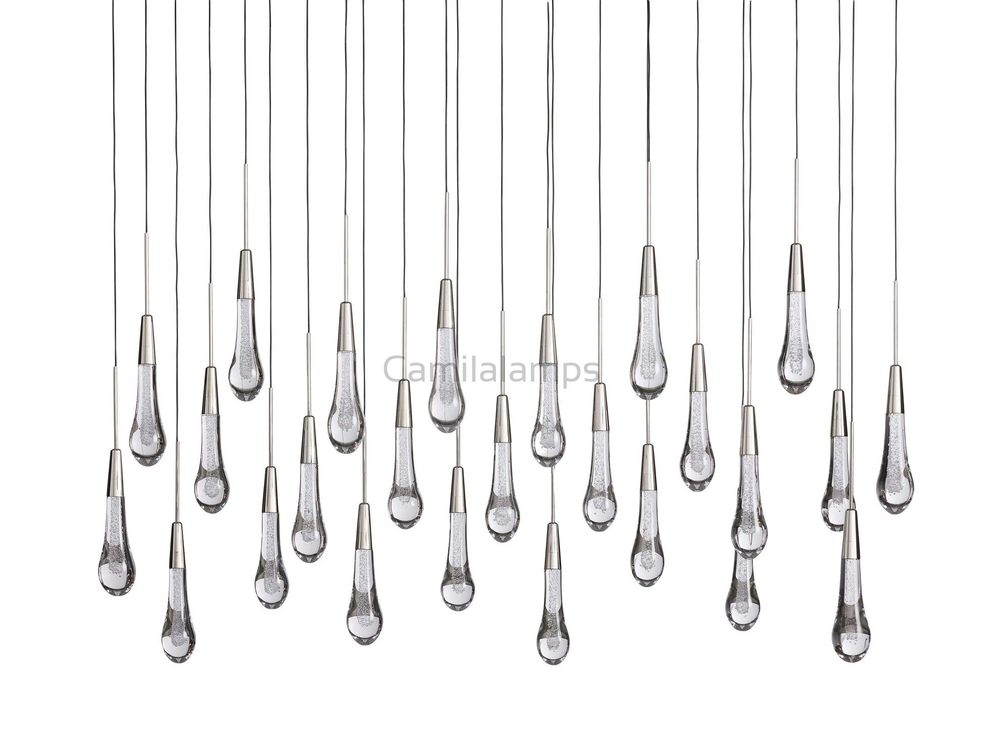 Solitaire Linear Chandelier 37"50"60"70"87"120" - Camilalamps - CAA - 10020A2