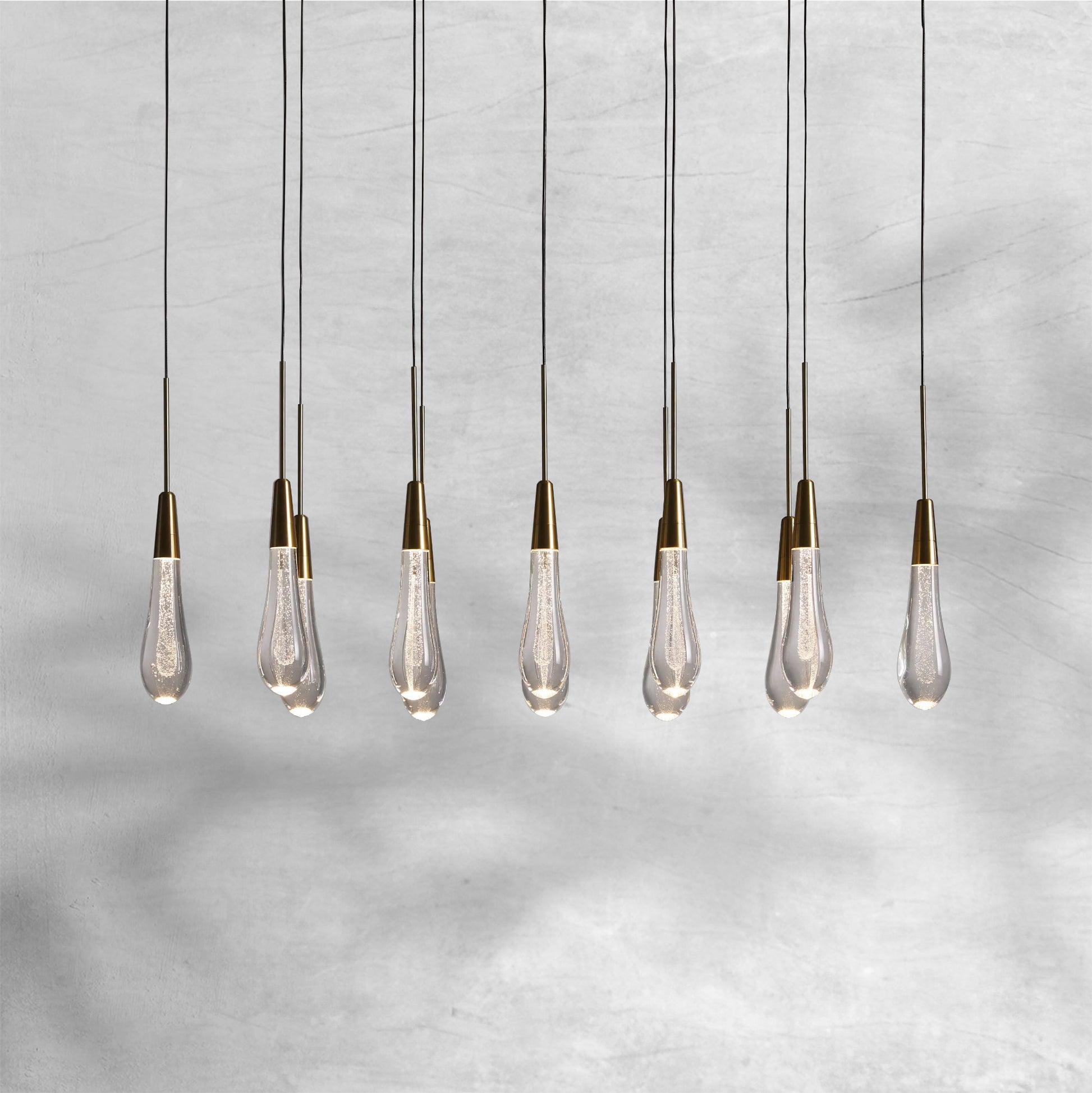 Solitaire Linear Chandelier 37"50"60"70"87"120" - Camilalamps - CAA - 10020A2