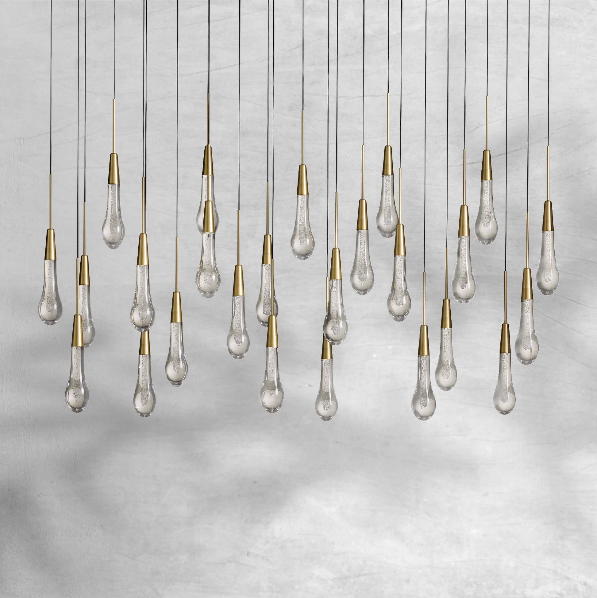 Solitaire Linear Chandelier 37"50"60"70"87"120" - Camilalamps - CAA - 10020A2