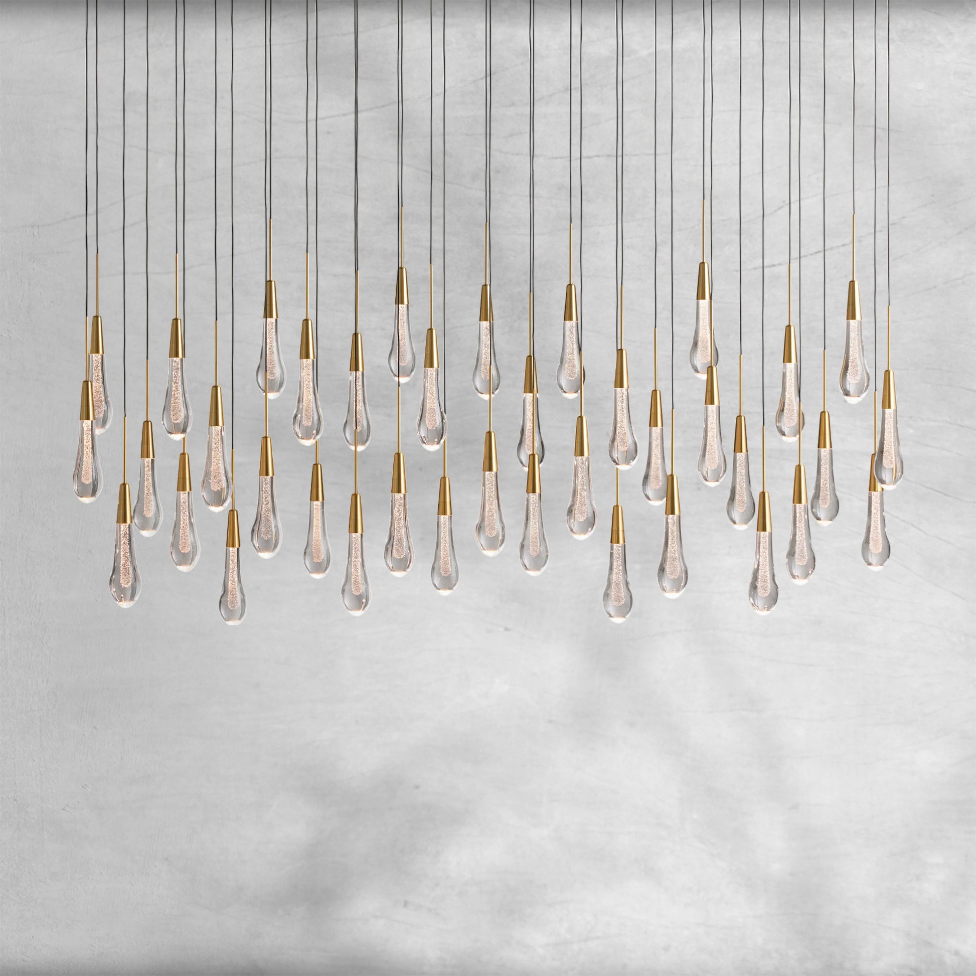 Solitaire Linear Chandelier 37"50"60"70"87"120" - Camilalamps - CAA - 10020A2